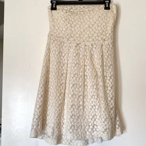 Strapless urban outfitters dress w/ floral design